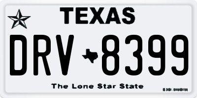 TX license plate DRV8399