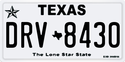 TX license plate DRV8430