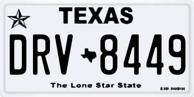 TX license plate DRV8449