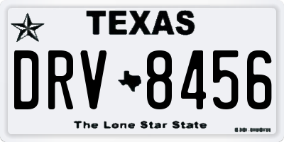 TX license plate DRV8456