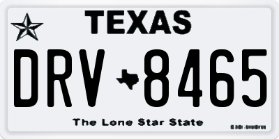 TX license plate DRV8465