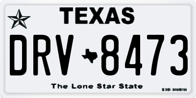 TX license plate DRV8473