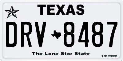 TX license plate DRV8487