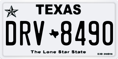 TX license plate DRV8490