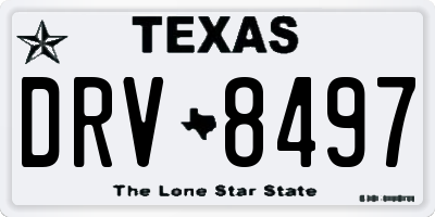 TX license plate DRV8497