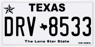 TX license plate DRV8533