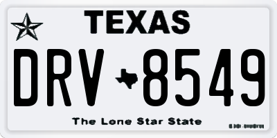 TX license plate DRV8549