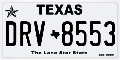 TX license plate DRV8553