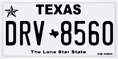 TX license plate DRV8560