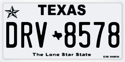 TX license plate DRV8578