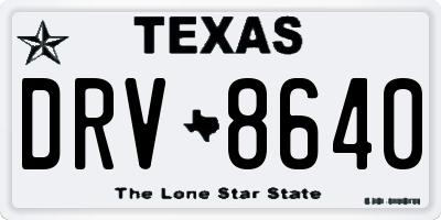 TX license plate DRV8640