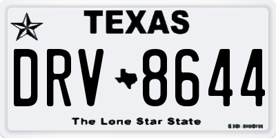 TX license plate DRV8644