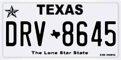 TX license plate DRV8645