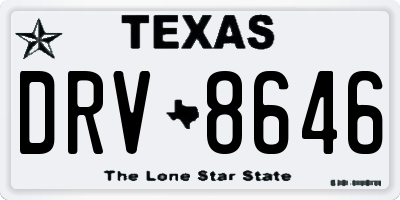 TX license plate DRV8646