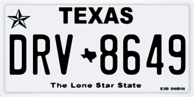 TX license plate DRV8649