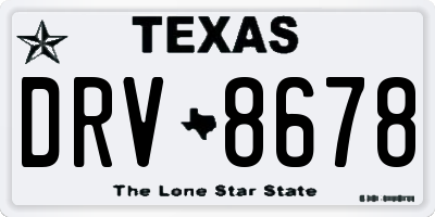 TX license plate DRV8678