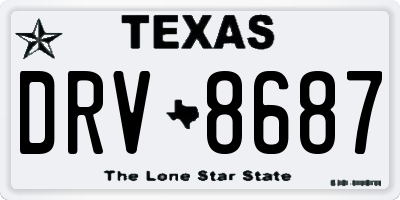 TX license plate DRV8687