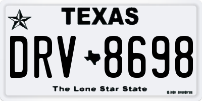 TX license plate DRV8698