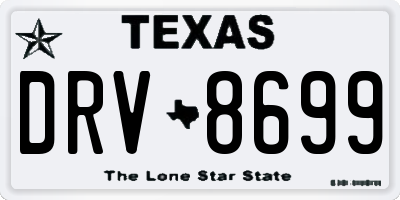 TX license plate DRV8699