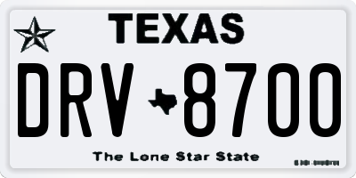 TX license plate DRV8700