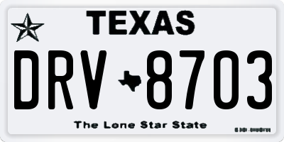 TX license plate DRV8703