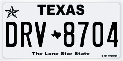 TX license plate DRV8704