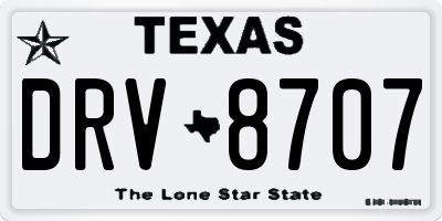 TX license plate DRV8707