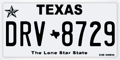 TX license plate DRV8729