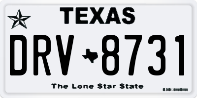 TX license plate DRV8731