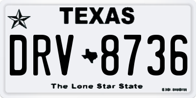 TX license plate DRV8736