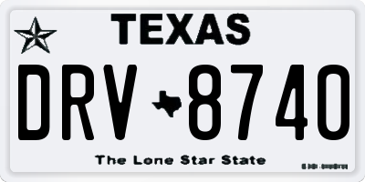 TX license plate DRV8740