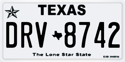 TX license plate DRV8742