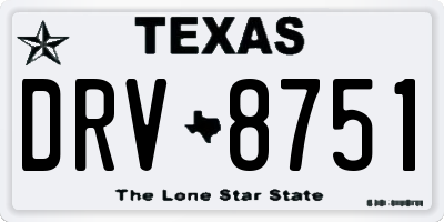 TX license plate DRV8751