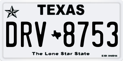 TX license plate DRV8753