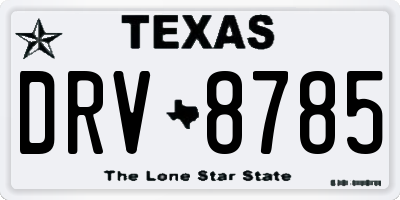 TX license plate DRV8785