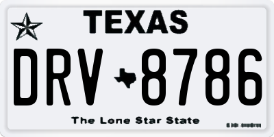 TX license plate DRV8786