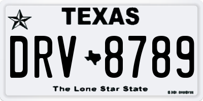 TX license plate DRV8789