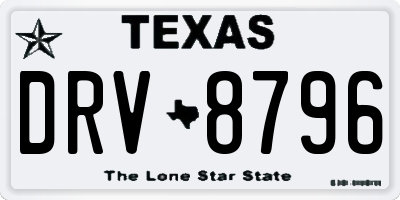 TX license plate DRV8796