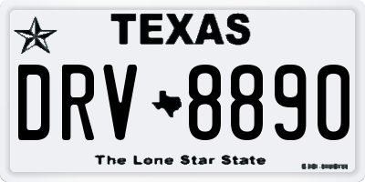 TX license plate DRV8890