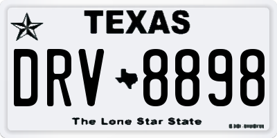 TX license plate DRV8898