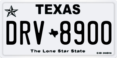 TX license plate DRV8900