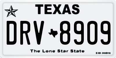 TX license plate DRV8909