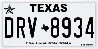 TX license plate DRV8934