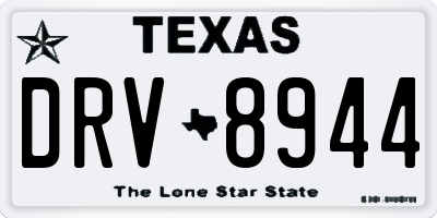 TX license plate DRV8944