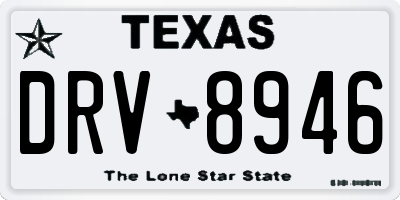 TX license plate DRV8946