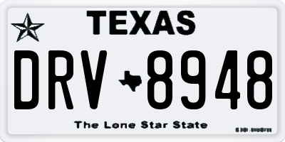 TX license plate DRV8948