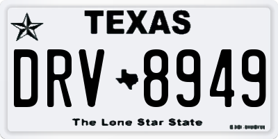 TX license plate DRV8949