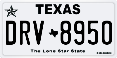 TX license plate DRV8950