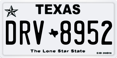 TX license plate DRV8952