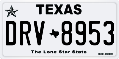 TX license plate DRV8953